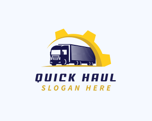 Industrial Logistics Truck logo design