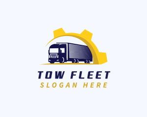 Industrial Logistics Truck logo design