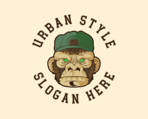 Urban Monkey Ape logo design