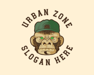 Urban Monkey Ape logo design