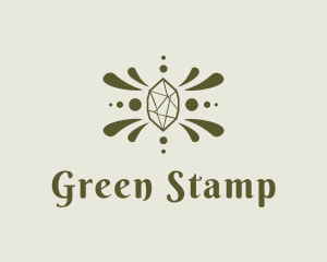 Green Luxe Gemstone logo design