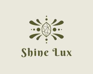 Green Luxe Gemstone logo design