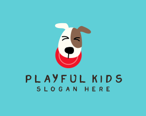 Frisbee Dog Play logo design