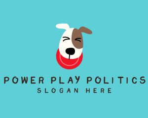 Frisbee Dog Play logo design