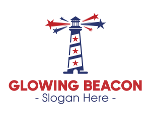 USA Lighthouse Beacon logo design