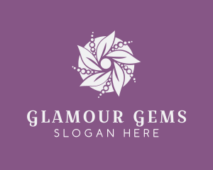 Glamour Flower Pearls logo design