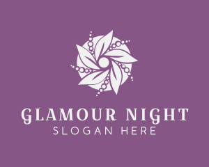 Glamour Flower Pearls logo design