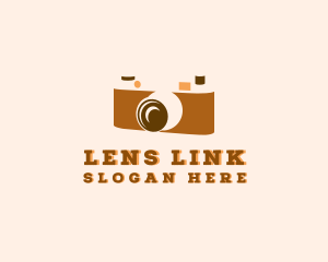 Retro Analog Camera logo design