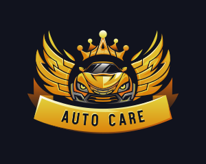 Wings Car Detailing logo design