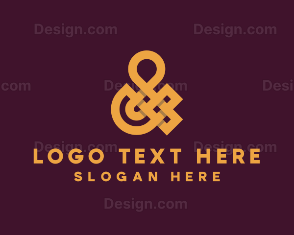 Golden Luxury Ampersand Logo