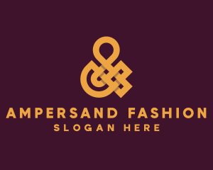 Golden Luxury Ampersand logo design