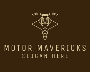 Retro Motorcycle Motorbike logo design