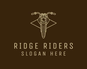 Retro Motorcycle Motorbike logo design