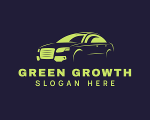 Green Car Vehicle logo design