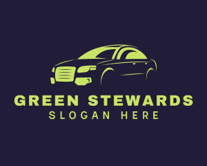 Green Car Vehicle logo design