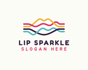 Creative Lip Waves logo design