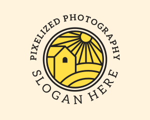 Sun Farmland Barn  logo design