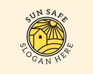 Sun Farmland Barn  logo design