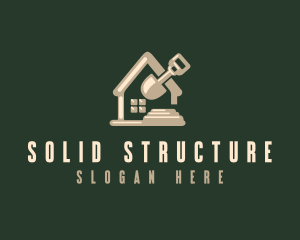 Shovel Construction Builder logo design