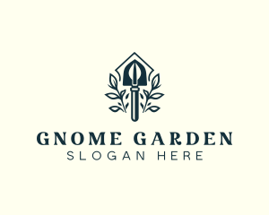 Shovel Gardening Plant logo design