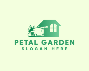 Grass Garden Lawn Mower logo design