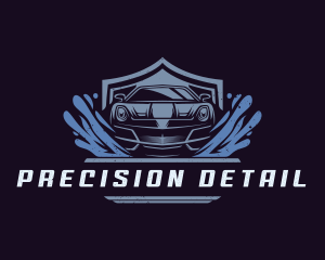 Car Wash Detailing logo design