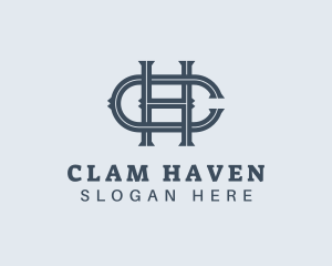 Simple Elegant Company Letter HC logo design