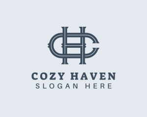 Simple Elegant Company Letter HC logo design