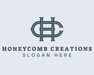 Simple Elegant Company Letter HC logo design