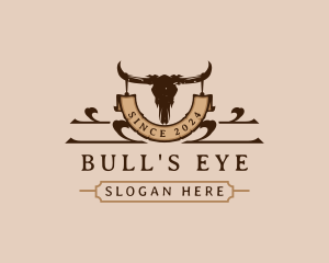 Rustic Bull Ranch logo design