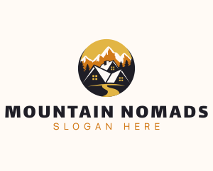 House Vacation Mountain Development logo design