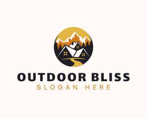 House Vacation Mountain Development logo design