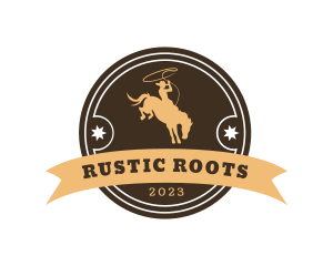 Rodeo Cowboy Ranch logo design