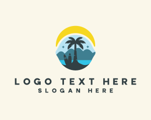 Surfing Beach Tree logo