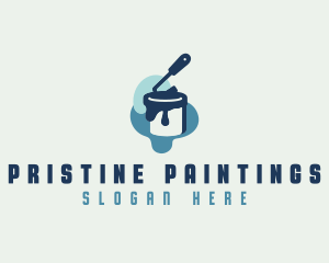 Paint Roller House Maintenance logo design