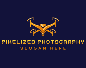 Aerial Camera Drone logo design