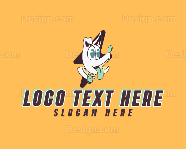 Funny Flash Dog Logo