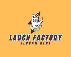 Funny Flash Dog logo design