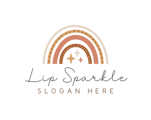 Boho Rainbow Sparkles logo design