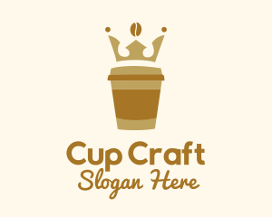 Crown Coffee Cup logo design