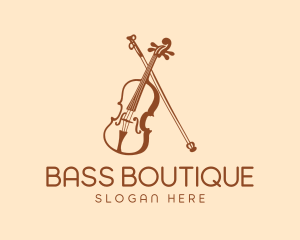 Musical Violin Instrument logo