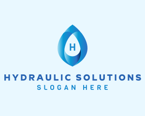 Distilled Water Droplet  logo design