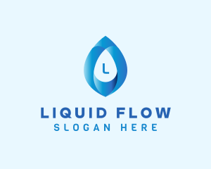 Distilled Water Droplet  logo design