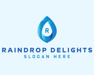 Distilled Water Droplet  logo design