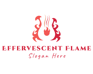 Flaming Guitar Music logo design