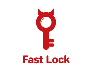 Naughty Devil Lock logo design