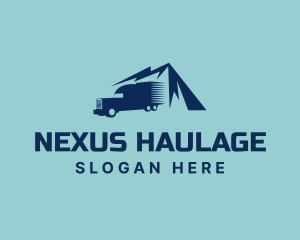 Mountain Cargo Truck logo design