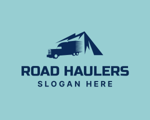 Mountain Cargo Truck logo design