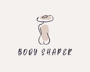 Naked Hat Model logo design