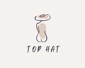 Naked Hat Model logo design